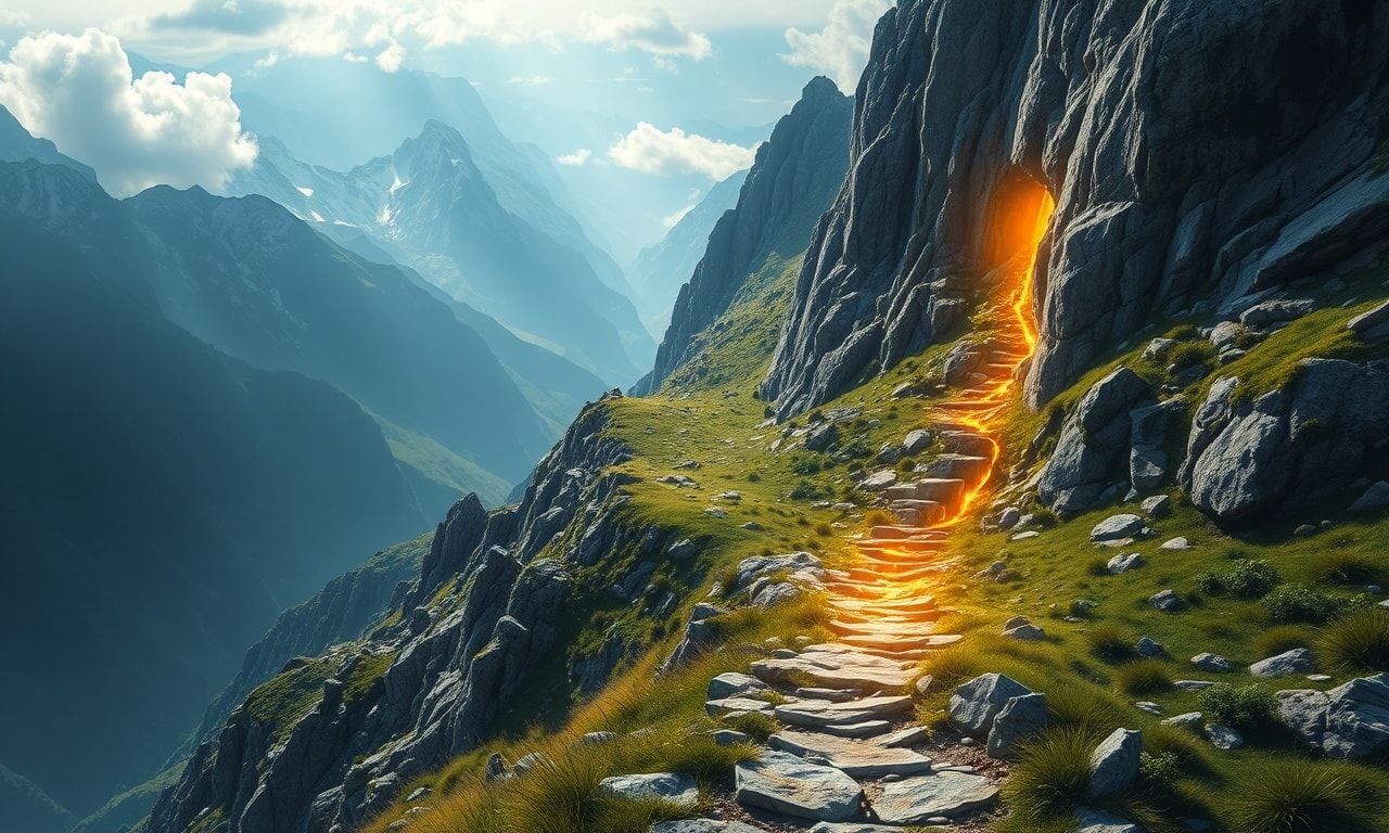 険しい道のりとゴールにある宝