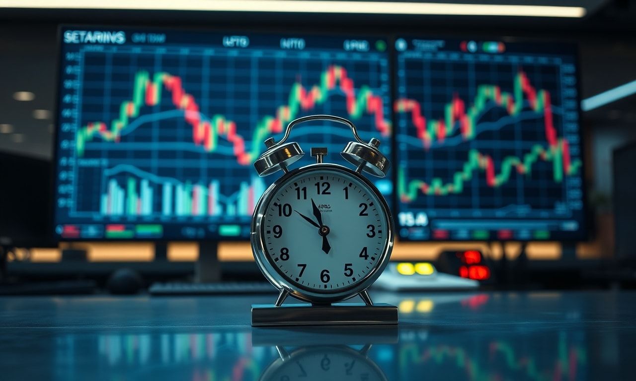 XMの取引時間とチャートのイメージ