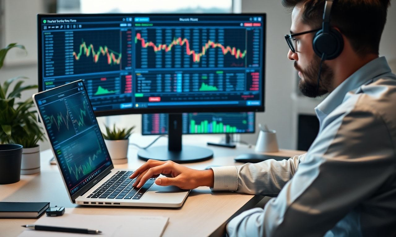 冷静に対処するトレーダーのイメージ