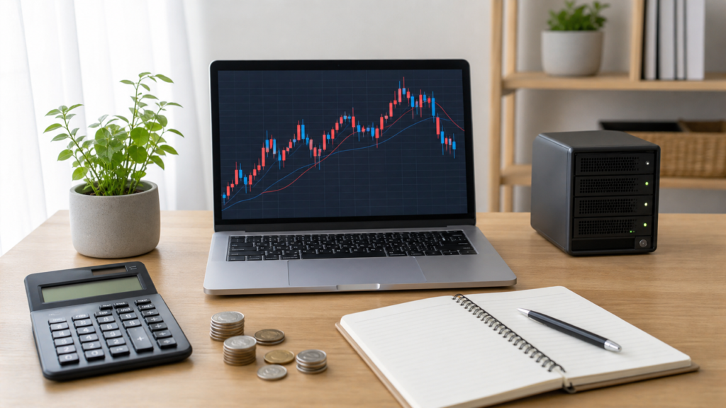 FX自動売買ツールの価格と運用コストを比較するデスク