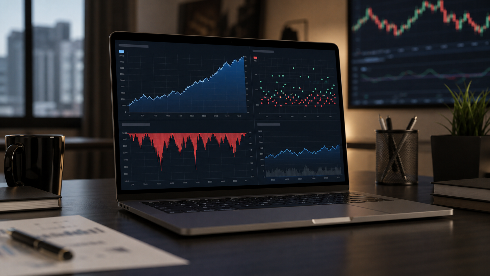 FX自動売買ロジックのバックテストとフォワードテストを確認する画面