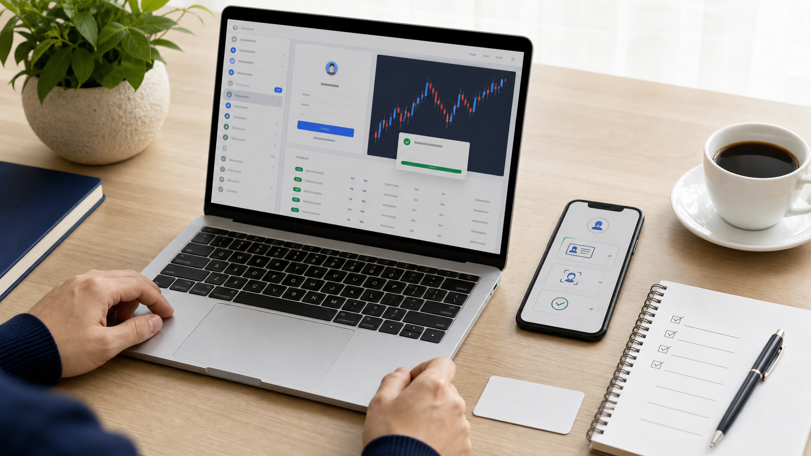 FX口座開設後にMT4へ接続してEA運用準備を進める手元