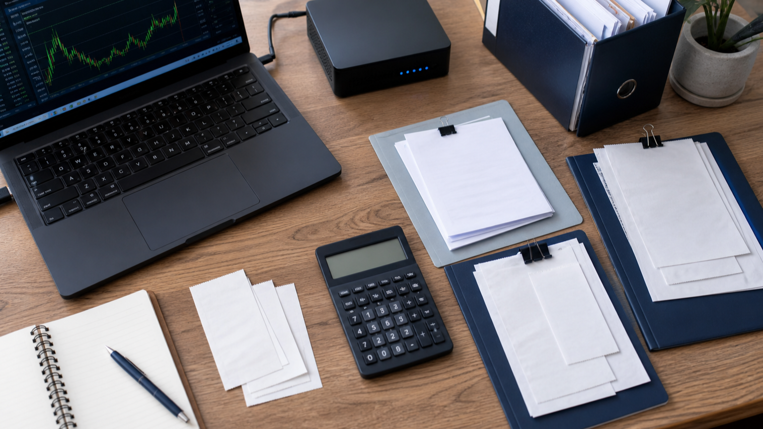 FX自動売買のVPS代やEA費用の経費記録を整理する机
