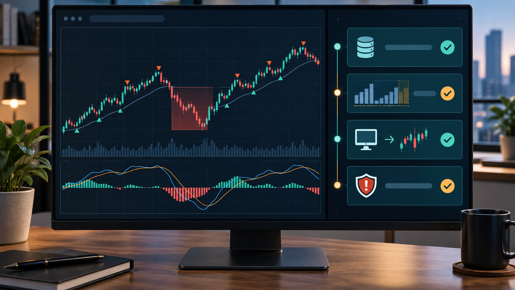 MACD EAのバックテストとフォワードテストを確認する画面