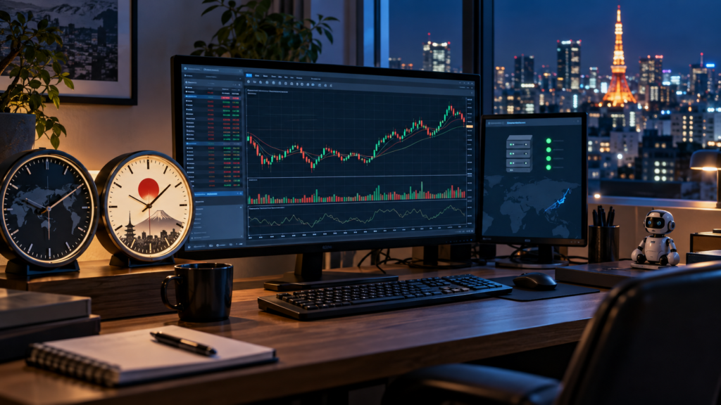 MT4のサーバー時間と日本時間を比較してEA設定を考える取引環境