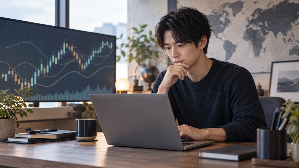 新しいデモ口座で設定を確認するイメージ